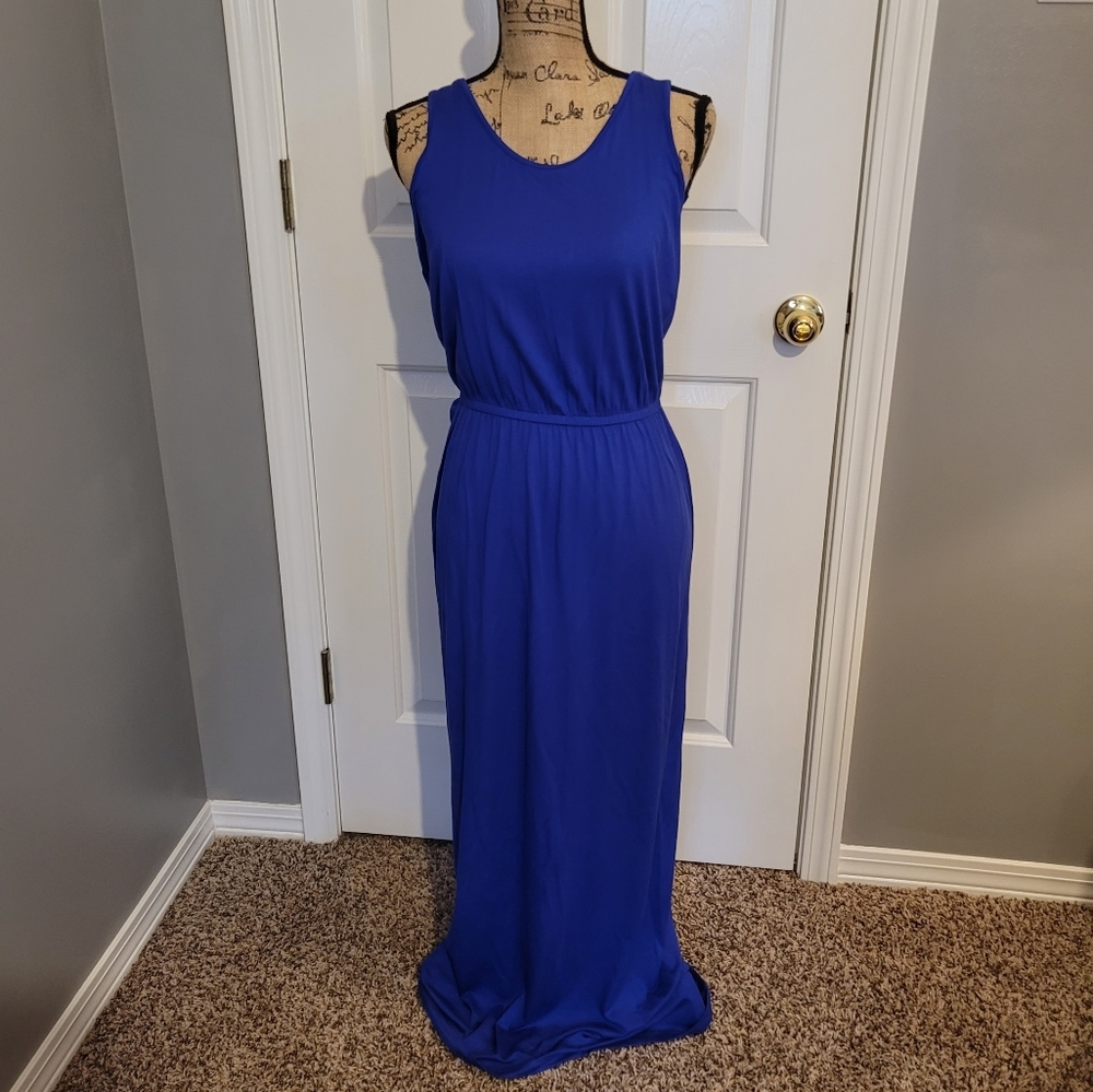 Gap Royal Blue Maxi Dress NWT